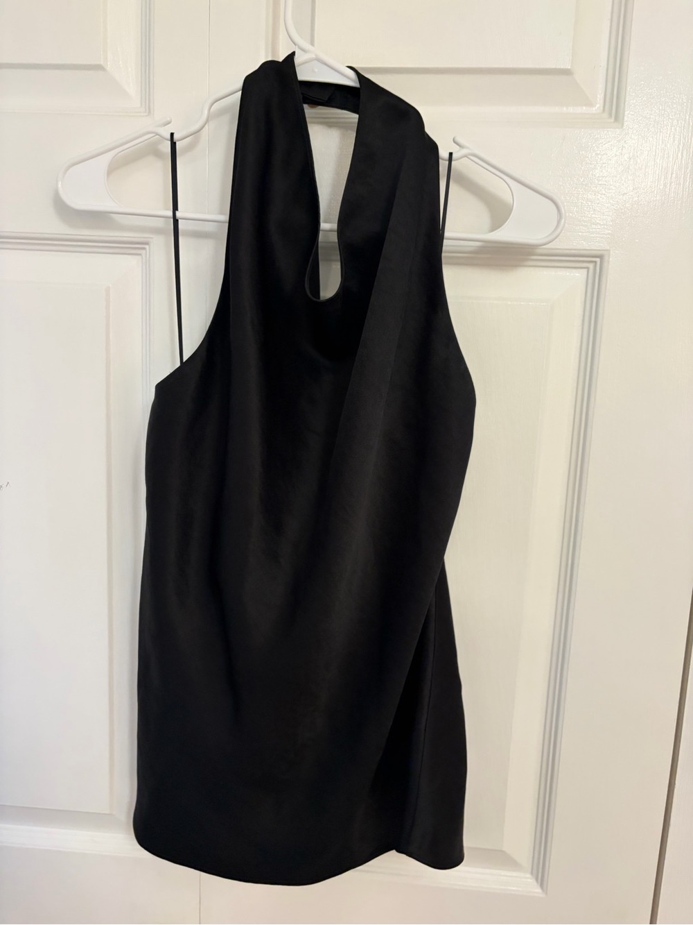 Vince Black Halter Tank Top